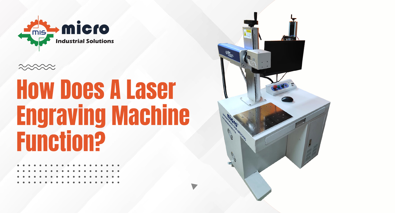 How does a laser engraving machine function? 